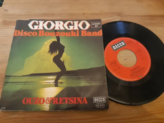 7" Pop Giorgio (Moroder) - Disco Bouzouki Band / Ouzo & Retsina (2 Song) DECCA
