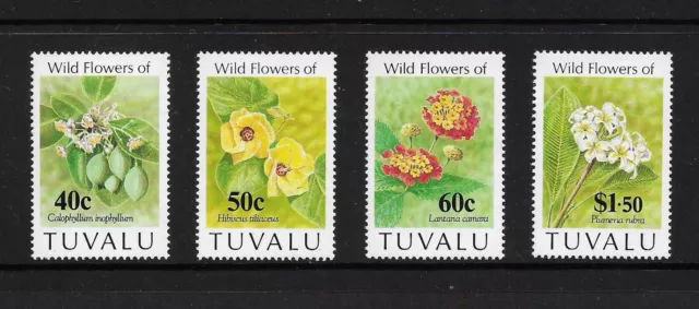 TUVALU 1993 Wild Flowers, mint set of 4, MNH MUH