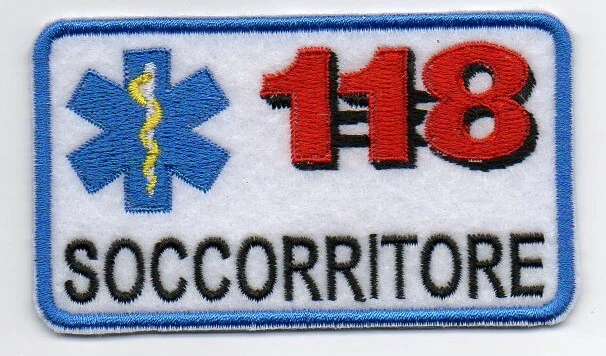 PATCH RICAMO TOPPA 118 AUTISTA SOCCORRITORE EMERGENZA PATCH RICAMO TOPPA 118 AUTISTA SOCCORRITORE EMERGENZA