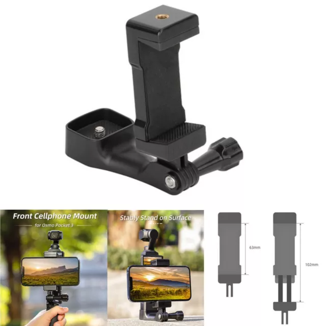 Front Phone Holder Clip Handheld Shooting Expansion Adapter for Osmo Pocket 3