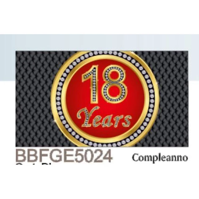 100 PZ Bigliettini bigliettino bomboniera compleanno 18 anni diciottesim