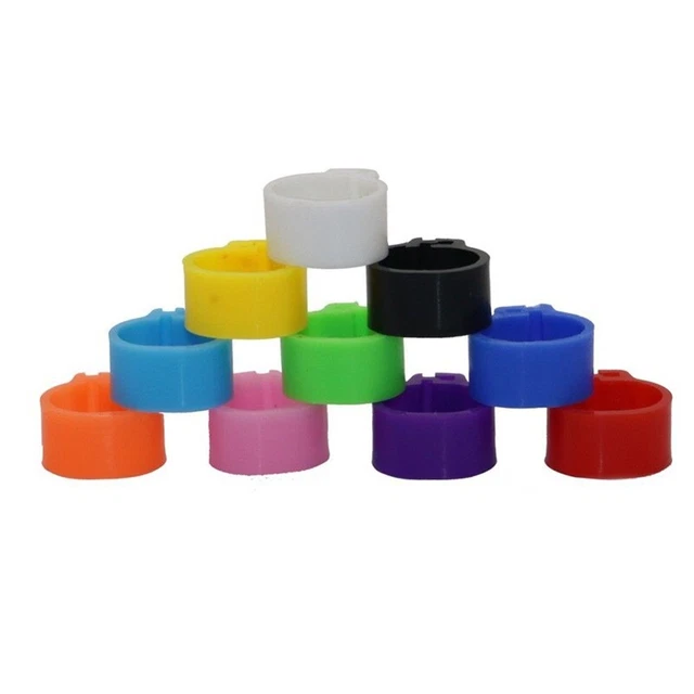 Mantén tus palomas organizadas con 200 anillos de plástico para patas - 10 mm de diámetro