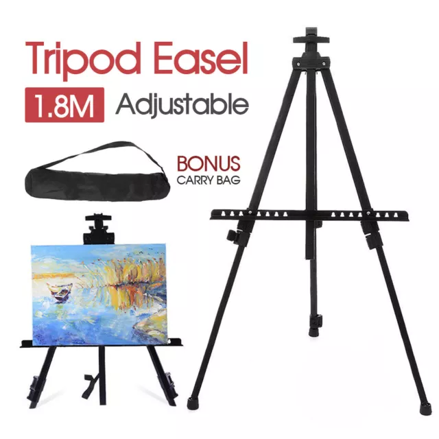 Adjustable Stand Tripod Easel 1.8M Display Drawing Board Artist Sketch Painting