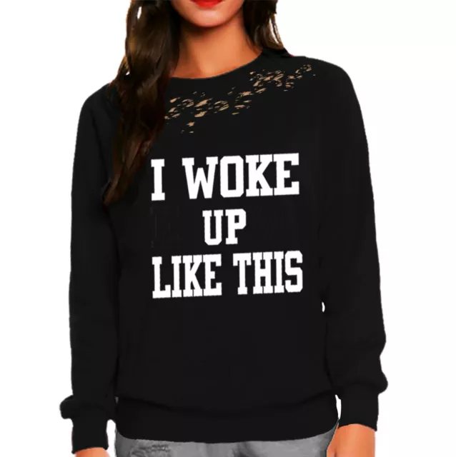 I woke up like this heavy weath-shirt feyonce fiancée top t-shirt 2