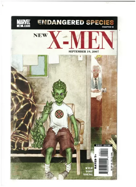 New X-Men #42 VF 8.0 Marvel Comics 2007 Endangered Species Ch.12, Skottie Young