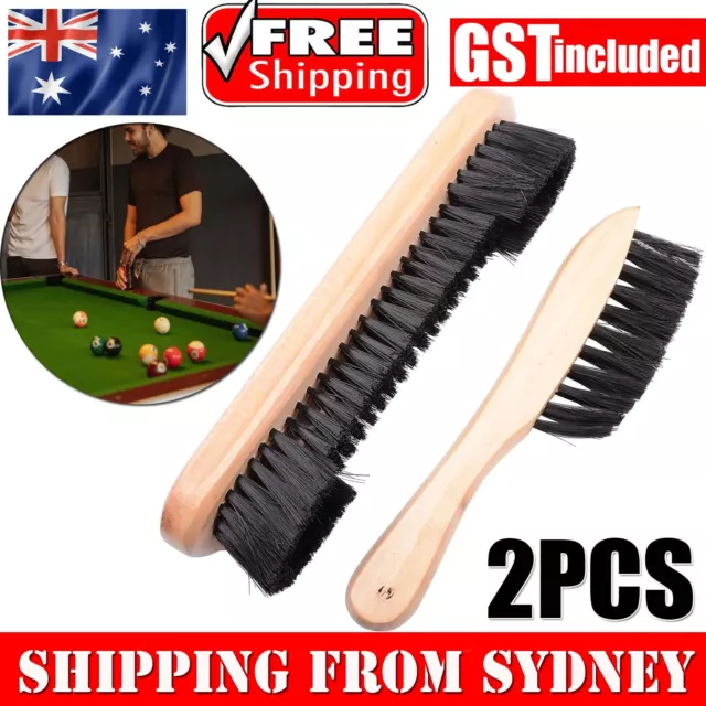 2X Wooden Pool Snooker Billiard Table 9" Brush and Rail Brush Set for Rail Felt