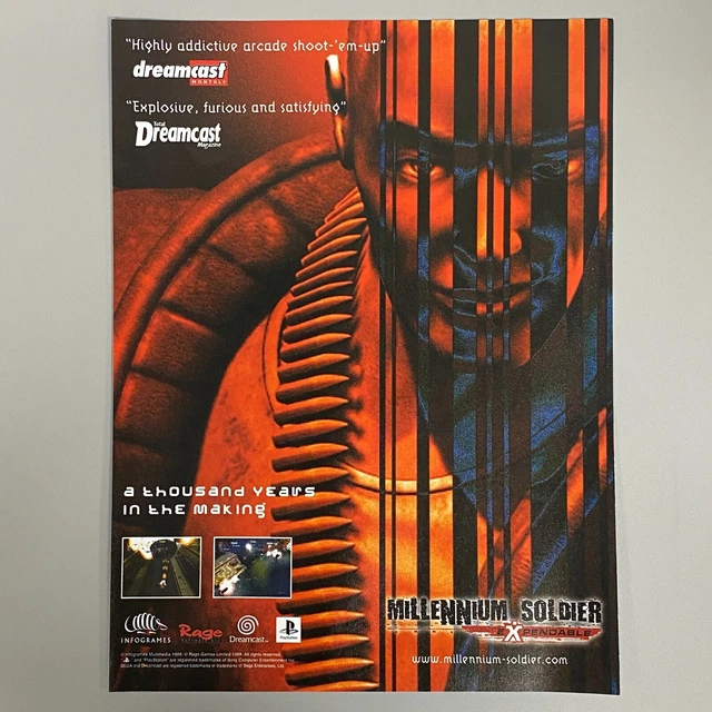 millennium soldier expendable sega dreamcast complet boite CIB PAL millennium soldier expendable sega dreamcast complet boite CIB PAL