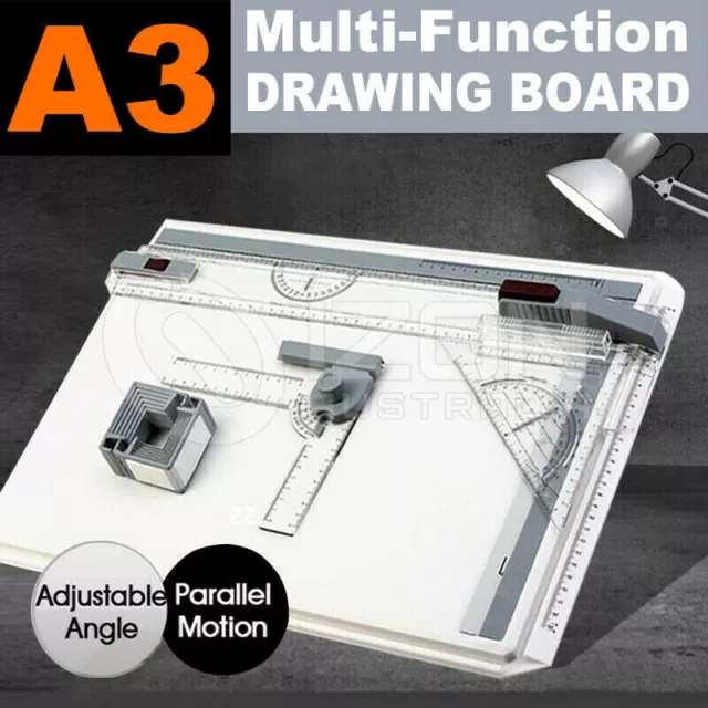 A3 Drawing Board Table with Parallel Motion and Adjustable Angle Drafting