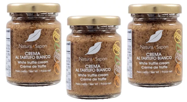 3x Natura e Sapori Crema al Tartufo Bianco Weiße Trüffelcreme Glutenfrei 500g