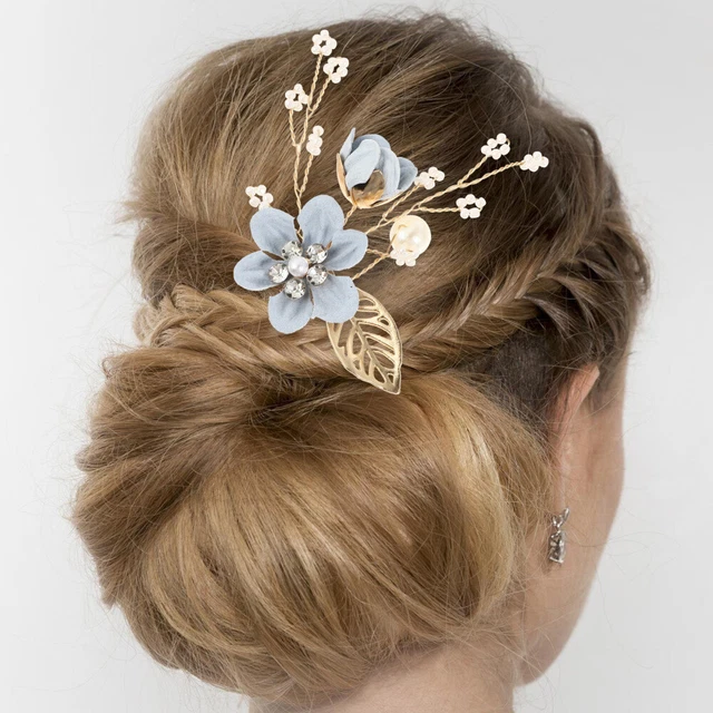 4 pz pettine per capelli damigella d'onore fermagli per capelli fiori per donna forcina
