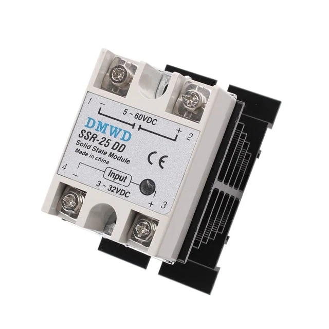 Relè a stato solido SSR-25 AA 25A (Ingresso CA-CA 90-250 V CA, Uscita