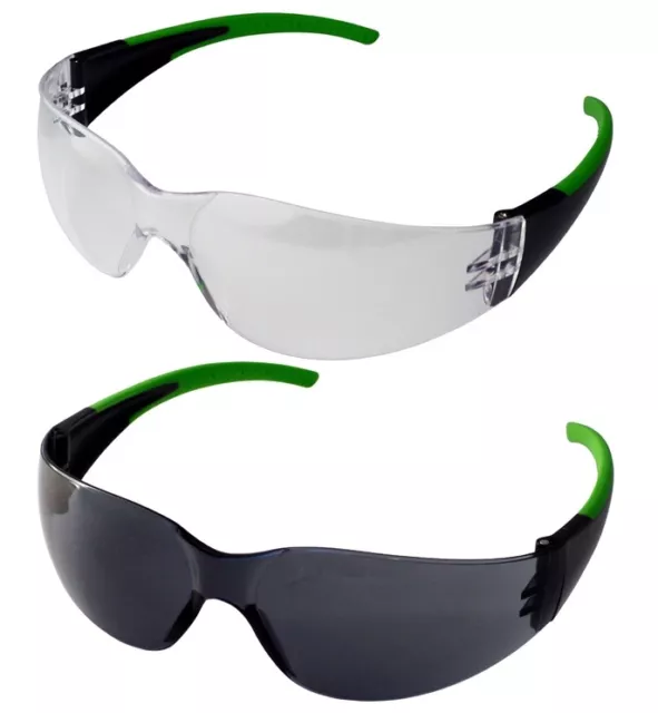 UCI Java SPORT Style Safety Glasses Eye Protection - Clear Or Smoke Lens