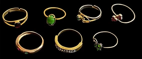 Lot De 11 Bagues Vintage – Fantaisie Années 80 – Bijoux De Collection Rétro