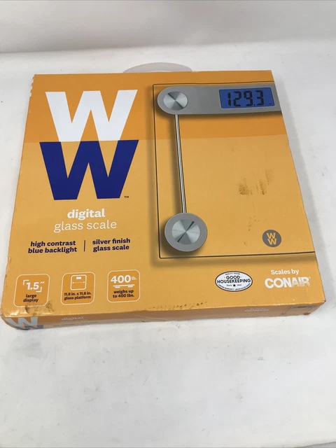 Escala de peso transparente Conair Weight Watchers clase digital - pantalla LCD