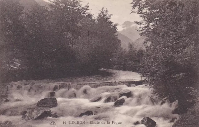 Carte Postale Ancienne Cpa Luchon Chute De La Pique