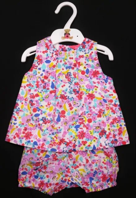 Baby Girls Clothes JOULES Floral Cotton Dress & Bloomers Set 3-6 Months BNWoT