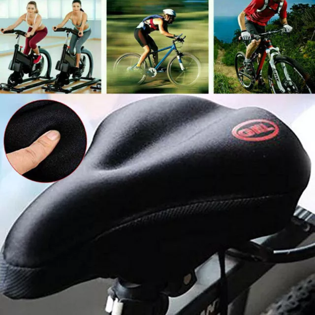 🏵Bike Bicycle Cycle Extra Comfort Gel Pad Cushion Cover For Saddle Seat Comfy