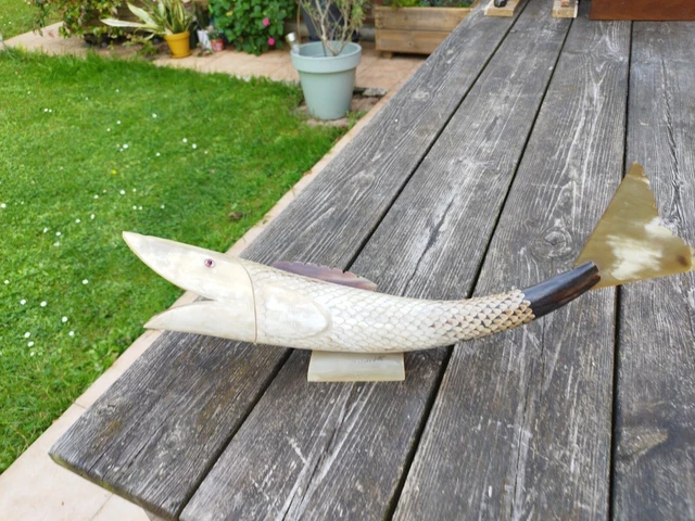 Sculpture Cygne En Corne Véritable Fait Main - Objet Déco Vintage Unique - Pièce Ancienne Artisanale