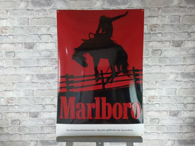 MARLBORO II. + BONUS*, Emaille Schild Enamel sign Plaque Insegna Letrero Signo