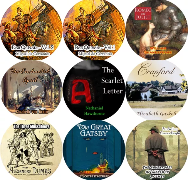 Lot of 9 Popular Classics Vol. 2 / Mp3 (Check Player) CD Audiobooks DON QUIXOTE