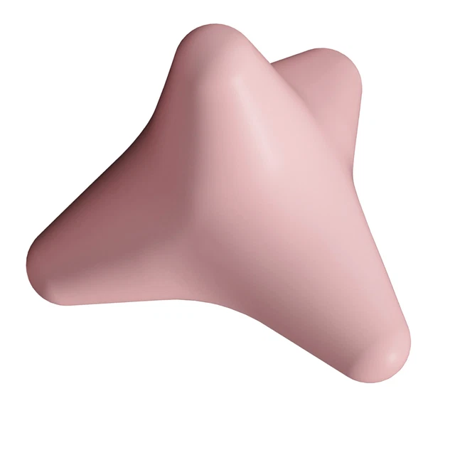 (Pink)Neck Plantar Massage Tool Easy To Use Four Corner Massager Silicone For