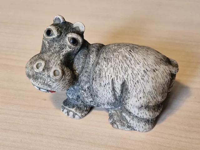 Baby Hippo,Small Figurine,Resin Ornament,7cm X 5.5cm