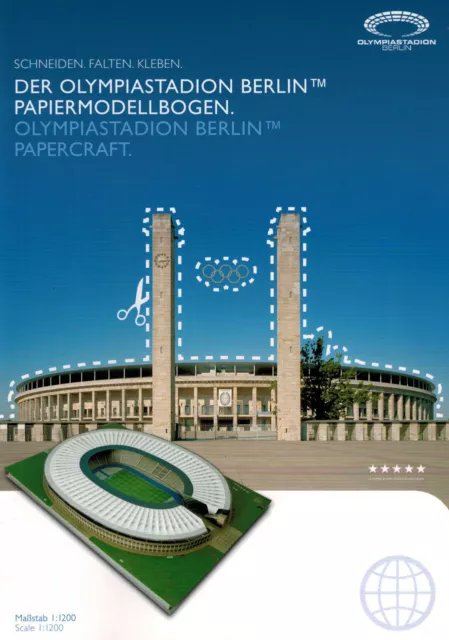 Kartonmodell Stadion Berlin 1:1200 Werkmeister Modelle