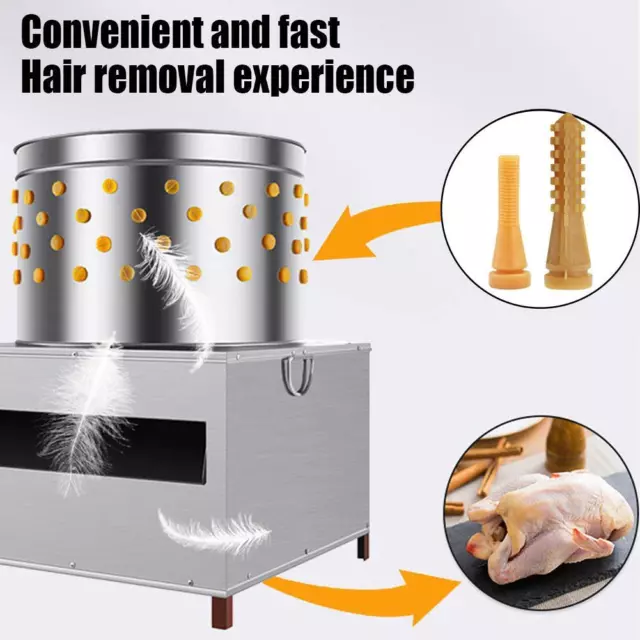 Poultry Plucking Fingers Hair Removal Machine Glue Plucker M3R2 Chicken Be F4T4