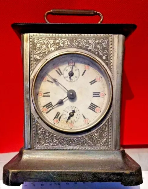 Orologio sveglia da tavolo cappuccina fine 800 primo 900 funzionante old vecchia