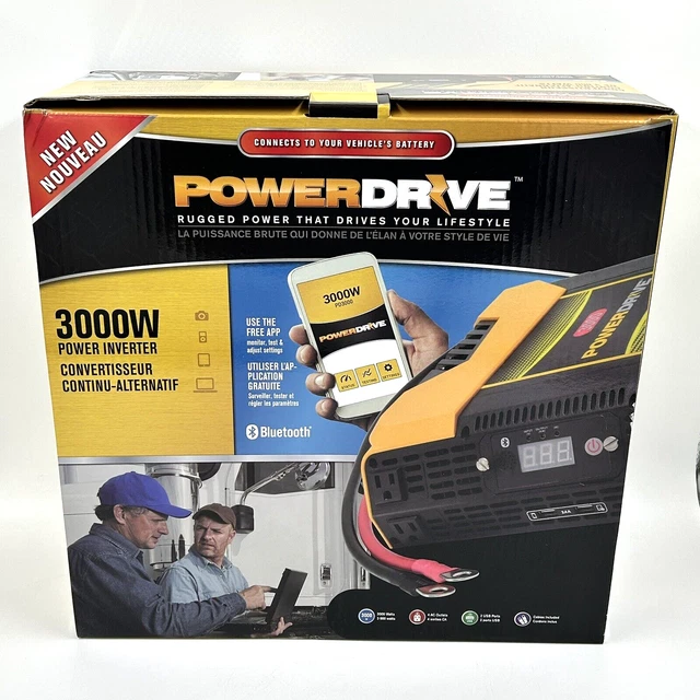 POWERDRIVE 3000 WATT Bluetooth Power Inverter PD3000 3000Watt New 224