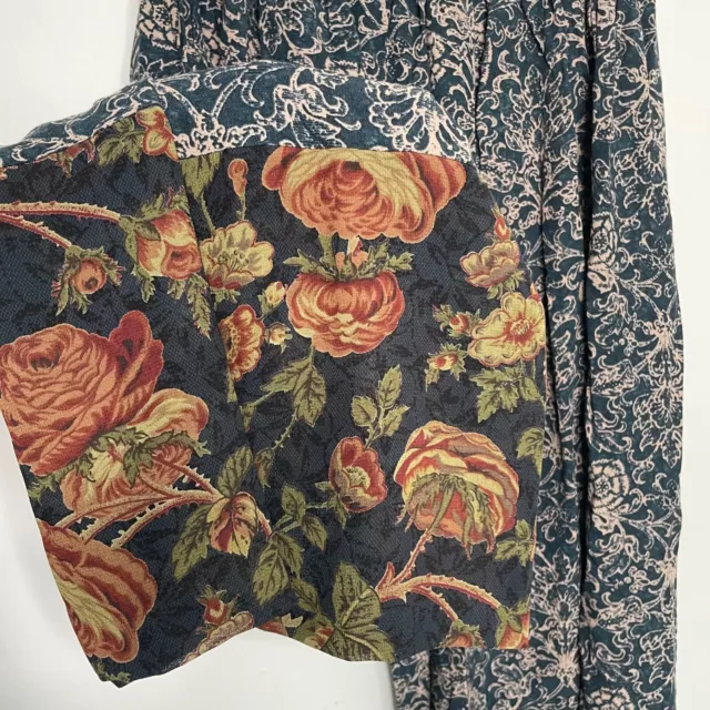 Art to Wear Nothing Matches Large Wide Leg Pants Vintage 90s Lagenlook Mix Print