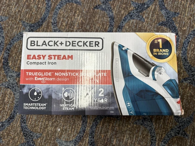 black-decker-easy-steam-compact-iron-trueglide-nonstick-soleplate-new