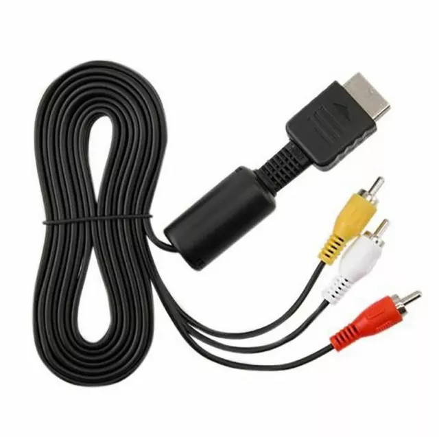 TV AV RCA Audio & Video Cable Lead Cord for SONY Playstation 1 2 3 PS1 PS2 PS3