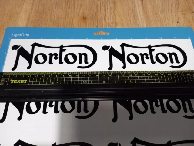 Norton sticker/decals Permanent Vinyl X2