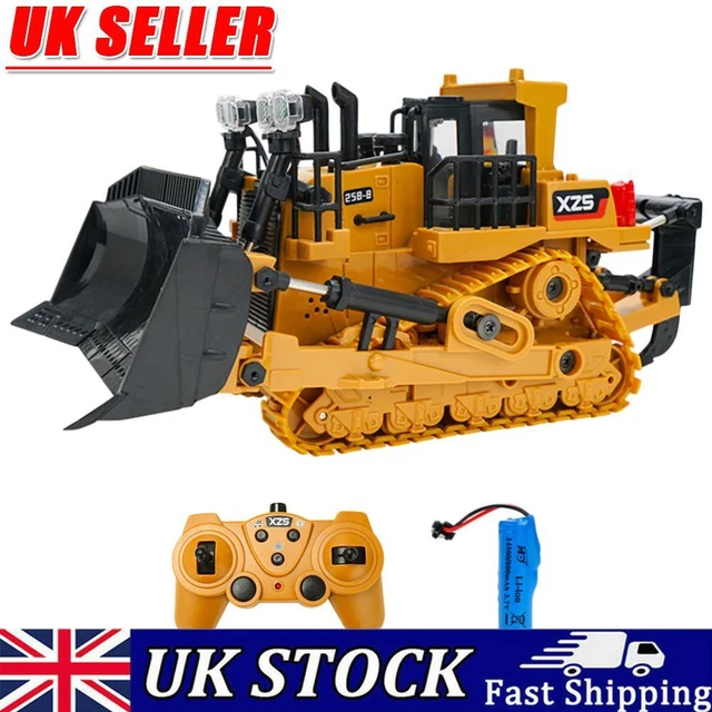 Remote Control Engineering Car 1/24 9CH RC Excavator Bulldozer Toys with Battery