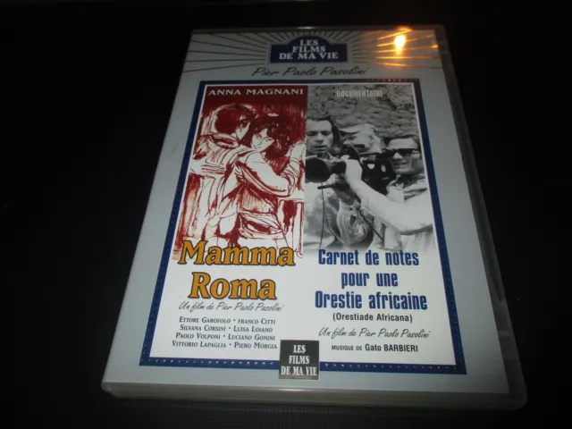 Dvd 2 Films "Pasolini : Mamma Roma / Carnet De Notes Pour Une Orestie Africaine"