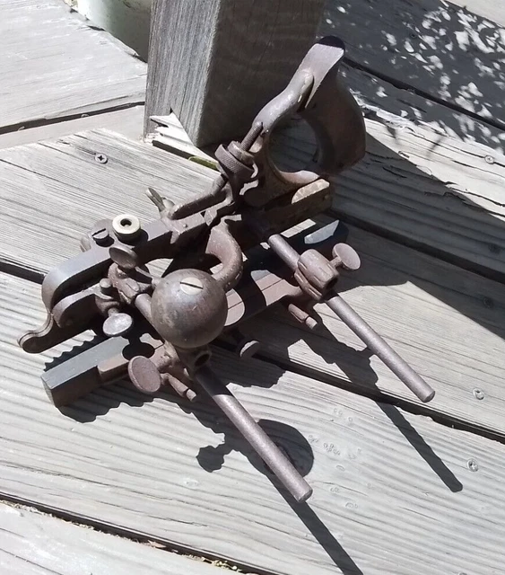 STANLEY No. 45 Combination Plane ~ Rusty Relic, for Rehab or Parts, Clean Skates