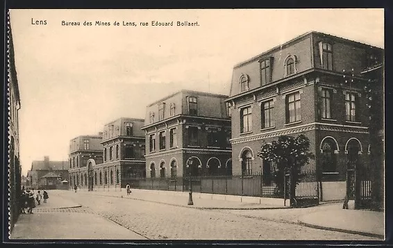 CPA Lens, Bureau des Mines de Lens, rue Edouard Bollaert