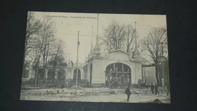 Cpa Carte Postale 1909 Exposition Internationale Nancy Expo Consortium Brasserie