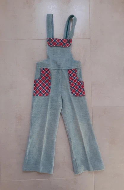 Cura della madre ragazzi Dunagrees vintage retrò anni '70