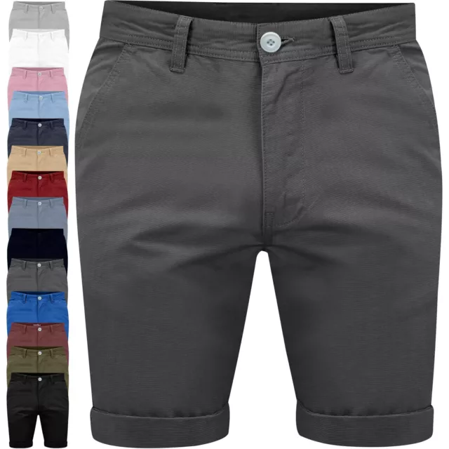 MENS CHINO SHORTS Cotton Combat Half Pant Casual Summer Cargo Jeans Casual  30-42 £10.99 - PicClick UK