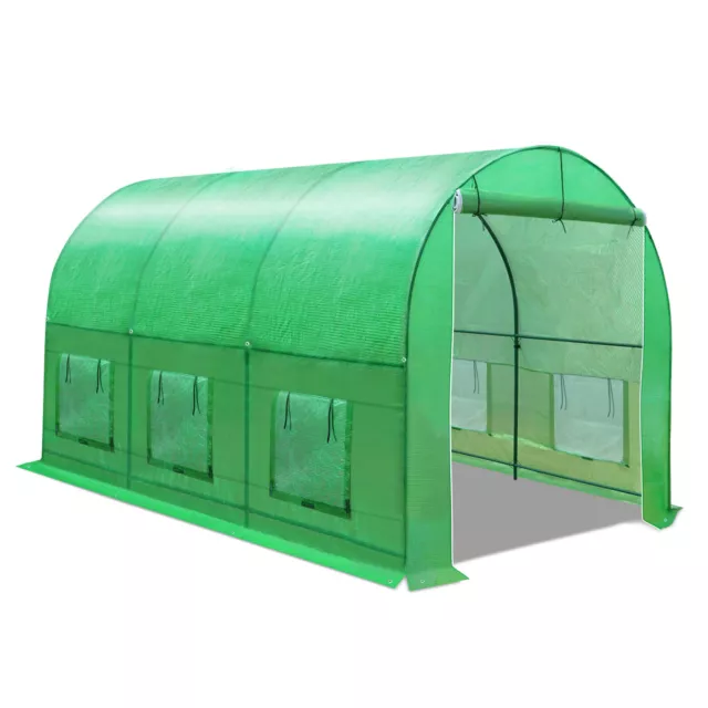 New 12'X7'X7' Large Hot Green House Walk-In Greenhouse Plant Gardening Outdoor