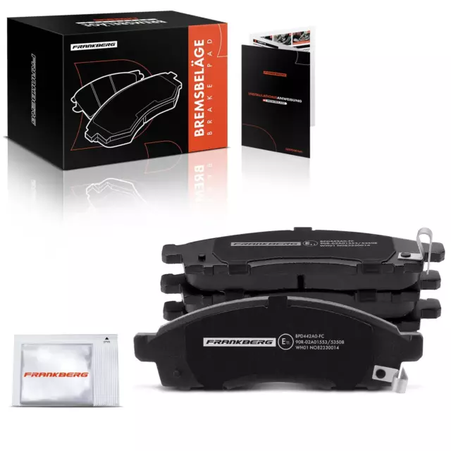 A-Premium Front Brake Pads Set for Nissan NV200 NV200 / Evalia 2010-On 1.5 1.6