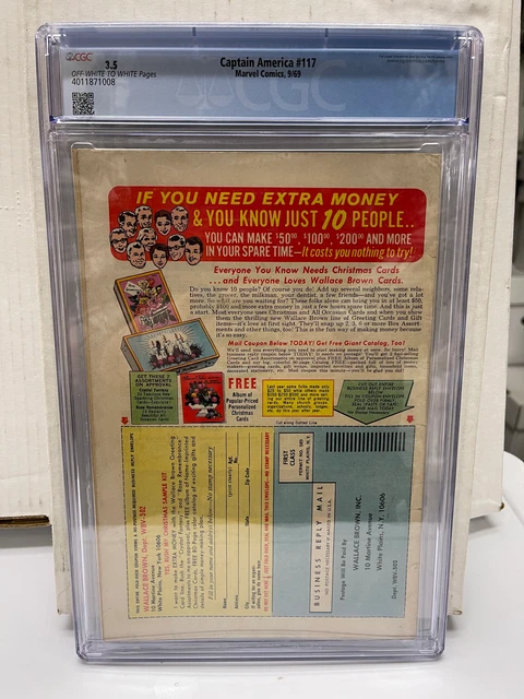 Captain America #117 - 1st Appearance Falcon - CGC Graded 2