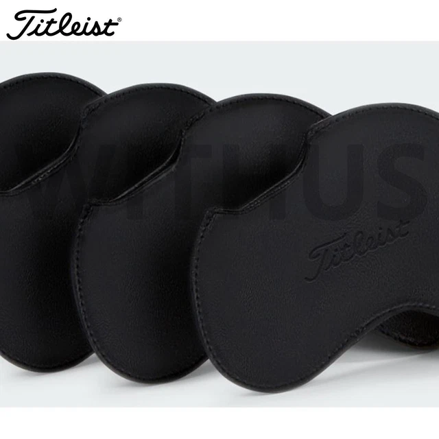 TITLEIST 7P IRON Head Cover Set Jet Black Headcovers Protect Golf Clubs
