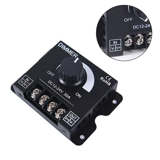 Interrupteur Au Pied Avec Variateur, LED 3-100 Watts, Interrupteur Marche/ Arrêt, Curseur Réglable En Continu, Pour Lampes à Intensité Variable