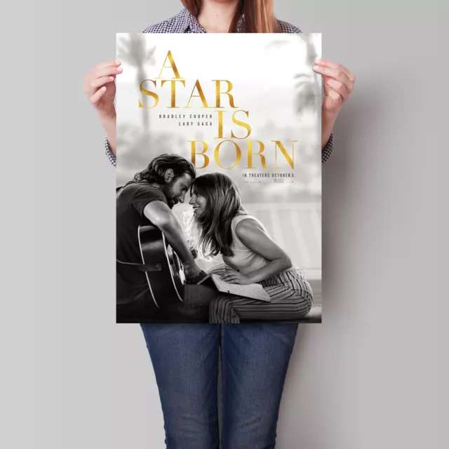 A Star Is Born Filmposter 2018 Lady Gaga Bradley Cooper A2 A3