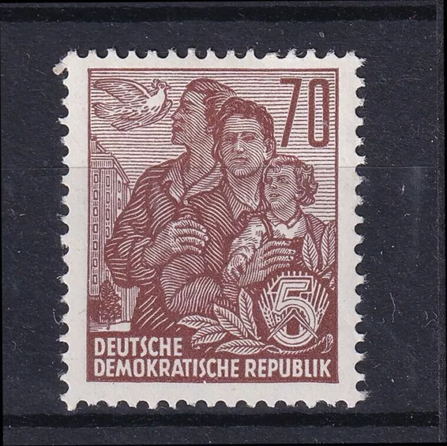 Allemagne DDR 1955 Définitif - Plan quinquennal - Nouvelles couleurs 70 pfg MNH