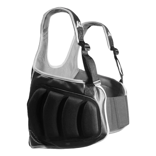 K1 16-PLV-N-L Auto Karting/Racing Pro-Lite Rib Protector Vest, Black, Large