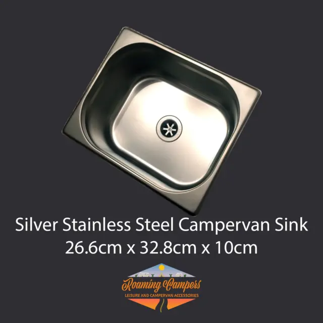 Square Stainless Steel Campervan Motorhome Catering Van Boat Sink Tap Pump